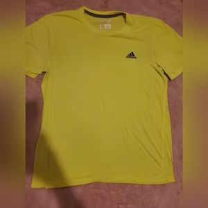Yellow Adidas ultimate tee